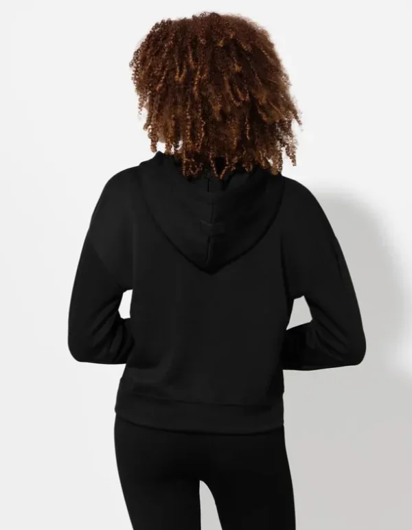 Sweatjacke - Modal-Anteil - schwarz