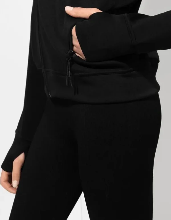 Sweatjacke - Modal-Anteil - schwarz