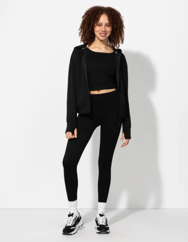 Sweatjacke - Modal-Anteil - schwarz