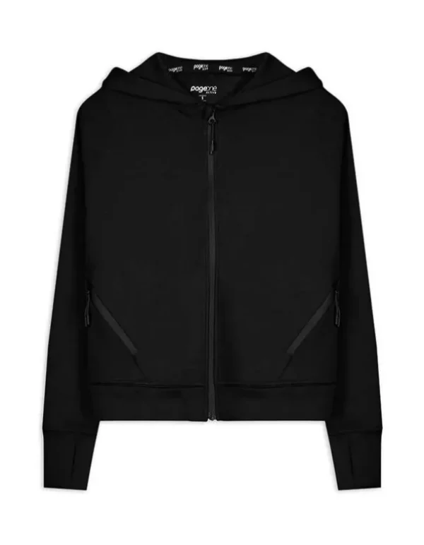 Sweatjacke - Modal-Anteil - schwarz