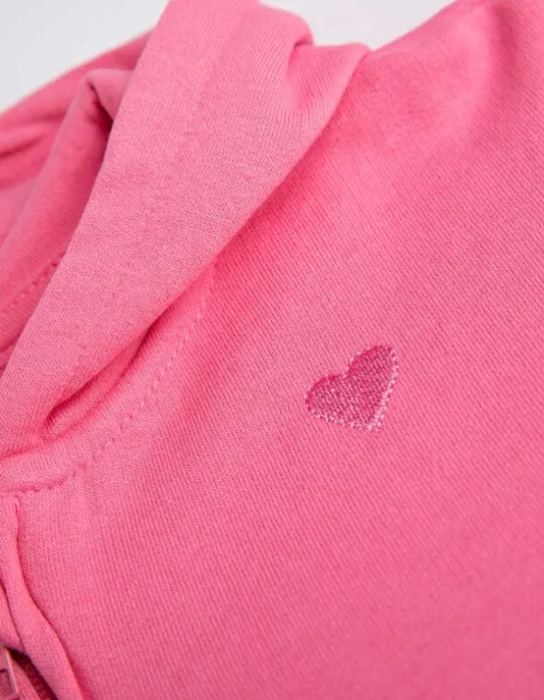 Sweatjacke - Stickereien - pink