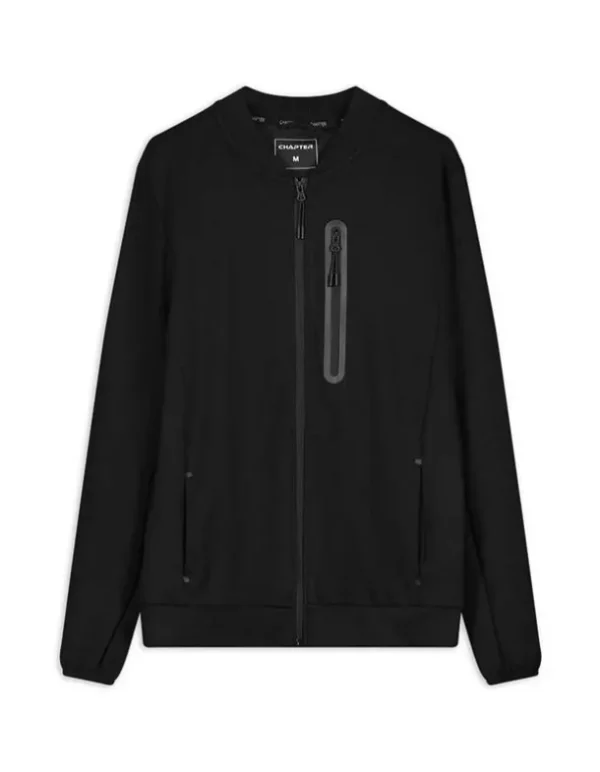 Sweatjacke - Viskose-Anteil - schwarz