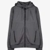 Sweatjacke - Wattierung - dunkelgrau