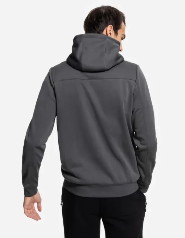 Sweatjacke - Wattierung - dunkelgrau