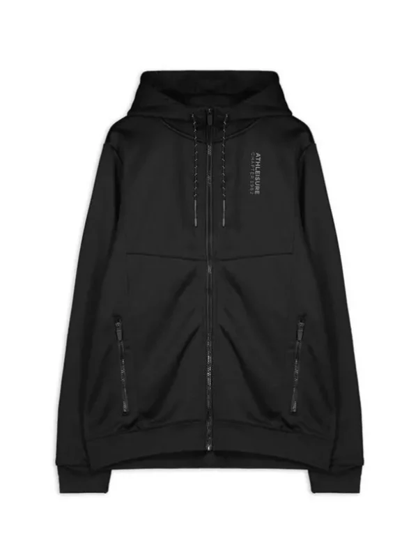 Sweatjacke - Wattierung - schwarz