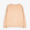 Sweatshirt - Baumwoll-Mix - orange