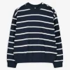 Sweatshirt - Baumwoll-Mix - dunkelblau