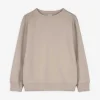 Sweatshirt - einfarbig - beige