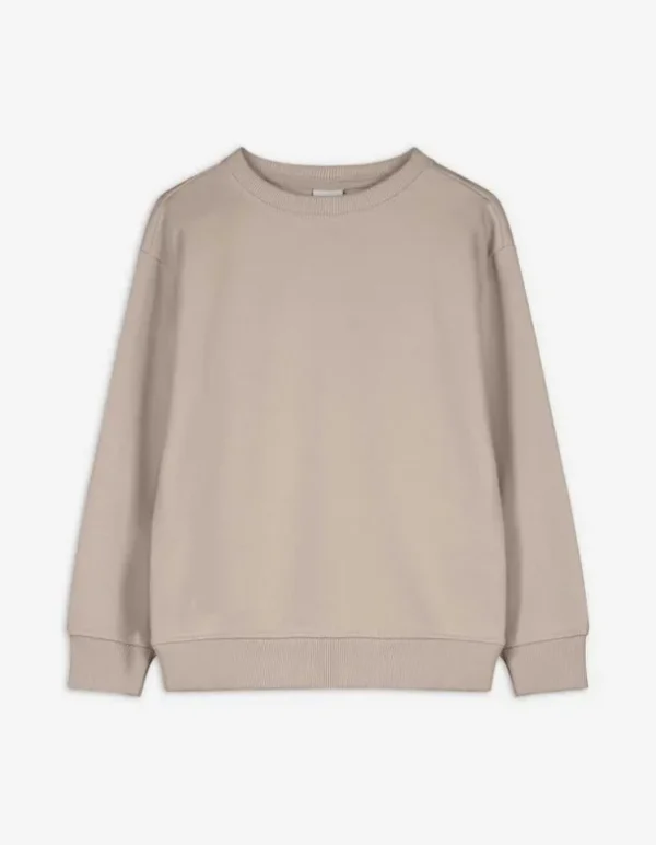 Sweatshirt - einfarbig - beige