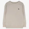 Sweatshirt - einfarbig - beige