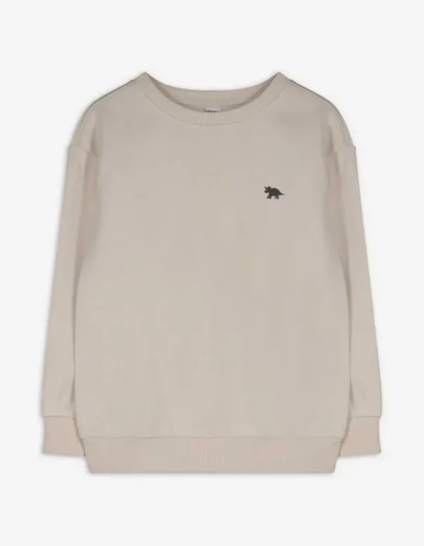 Sweatshirt - einfarbig - beige