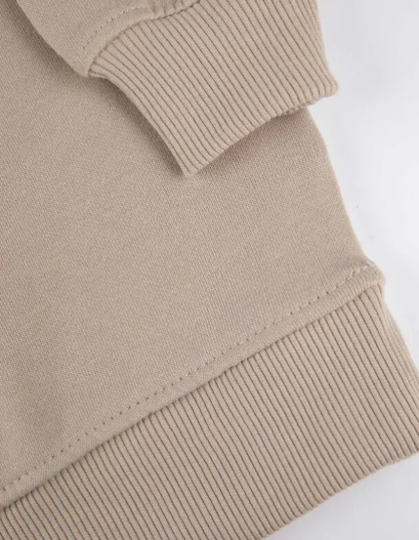 Sweatshirt - einfarbig - beige