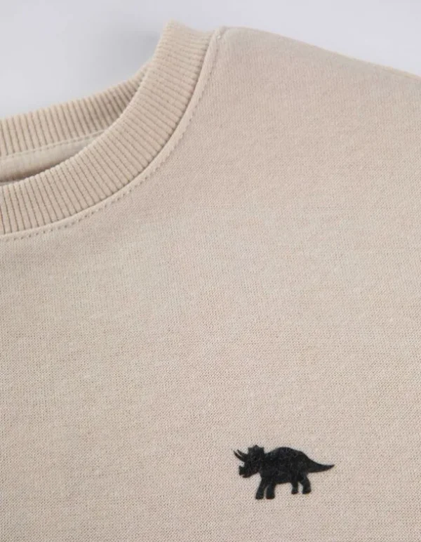 Sweatshirt - einfarbig - beige
