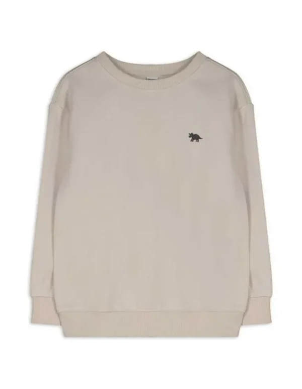 Sweatshirt - einfarbig - beige