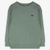 Sweatshirt - einfarbig - dunkelgrün