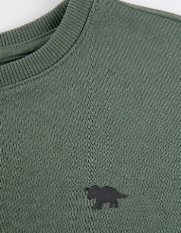 Sweatshirt - einfarbig - dunkelgrün