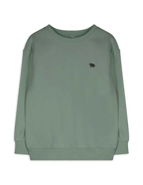 Sweatshirt - einfarbig - dunkelgrün