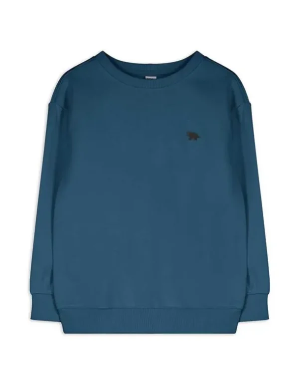 Sweatshirt - einfarbig - dunkelblau
