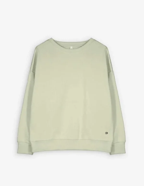 Sweatshirt - einfarbig - hellgrün