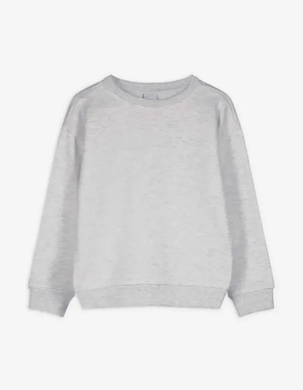 Sweatshirt - einfarbig - hellgrau