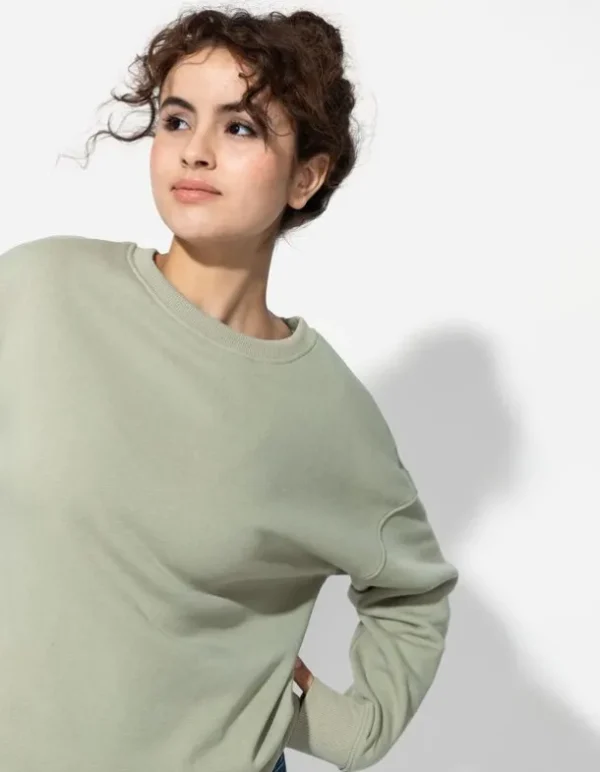 Sweatshirt - einfarbig - hellgrün