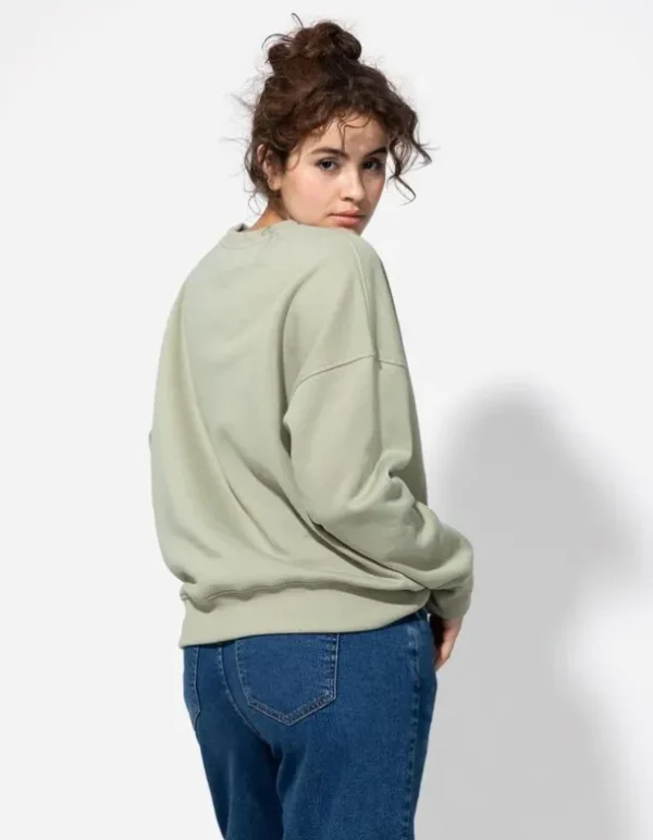 Sweatshirt - einfarbig - hellgrün