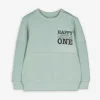 Sweatshirt - Frontprint - hellgrün