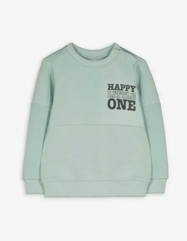 Sweatshirt - Frontprint - hellgrün