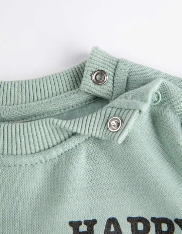 Sweatshirt - Frontprint - hellgrün