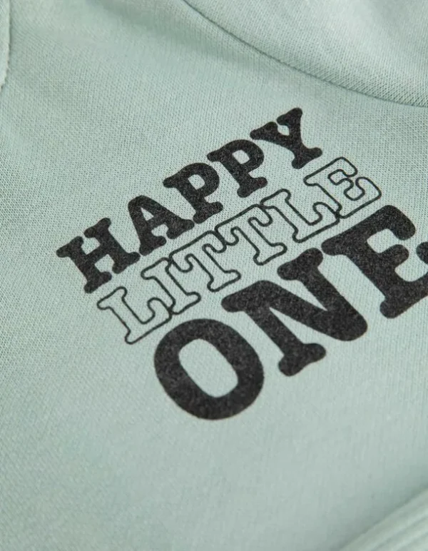 Sweatshirt - Frontprint - hellgrün