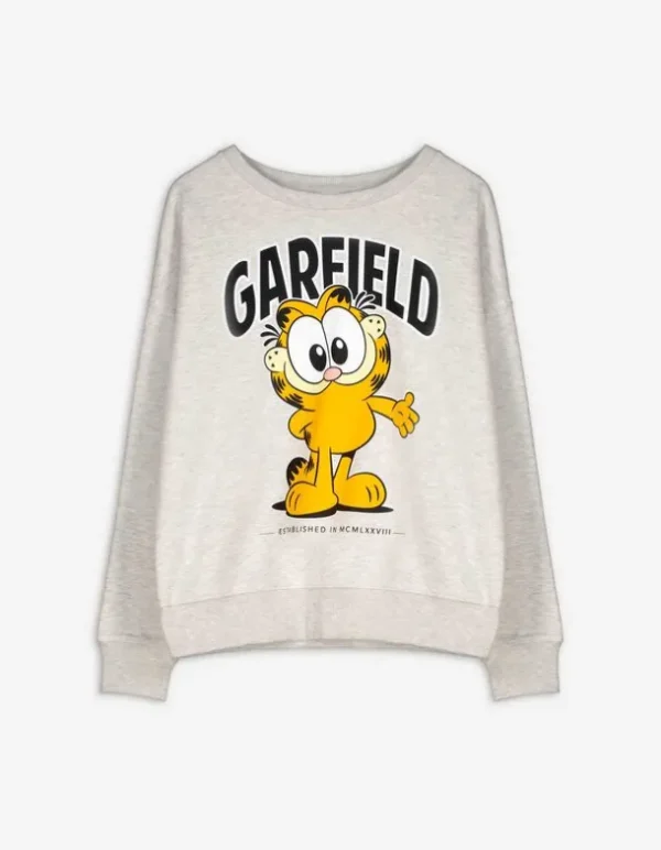 Sweatshirt - Garfield - hellgrau