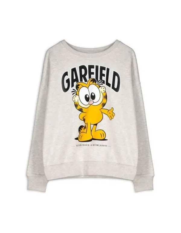 Sweatshirt - Garfield - hellgrau