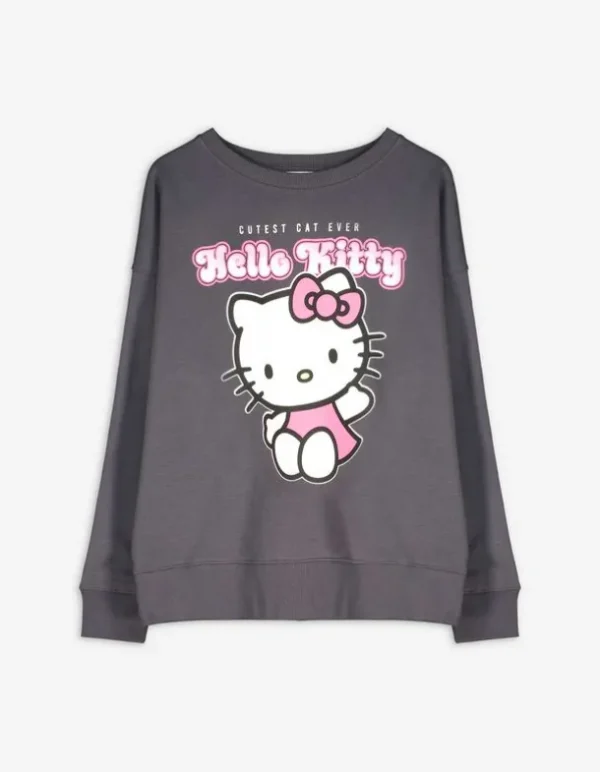 Sweatshirt - Hello Kitty - dunkelgrau