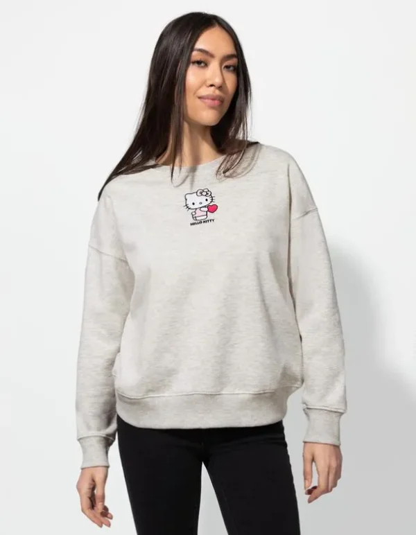 Sweatshirt - Hello Kitty - hellgrau