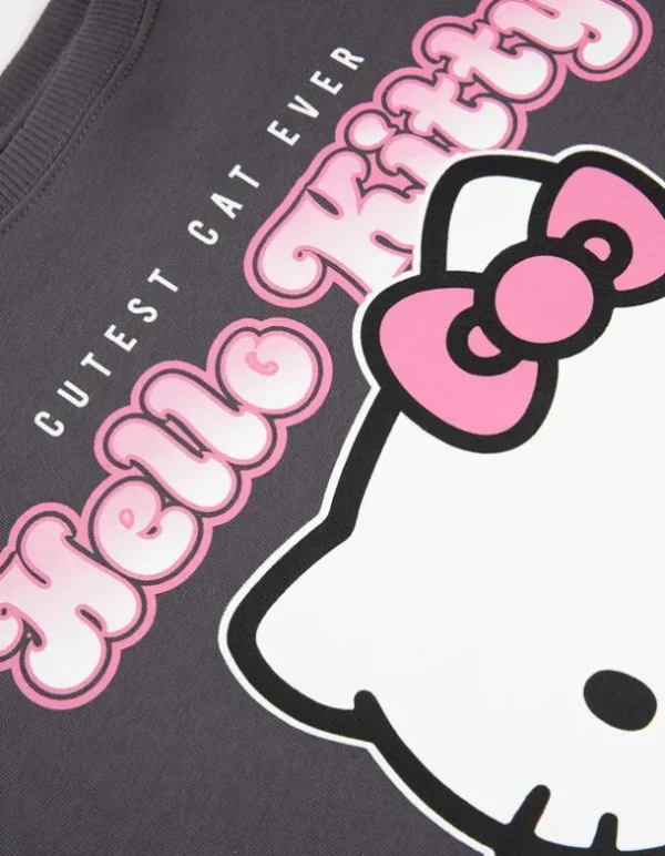 Sweatshirt - Hello Kitty - dunkelgrau