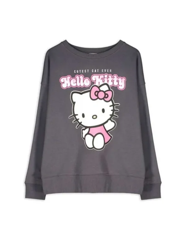 Sweatshirt - Hello Kitty - dunkelgrau