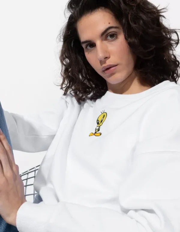 Sweatshirt - Looney Tunes - weiß