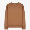 Sweatshirt - Messageprint - hellbraun