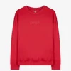Sweatshirt - Messageprint - dunkelrot