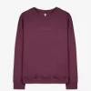 Sweatshirt - Messageprint - dunkellila