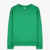 Sweatshirt - Messageprint - grün