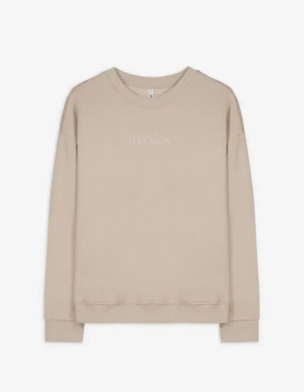 Sweatshirt - Messageprint - grün