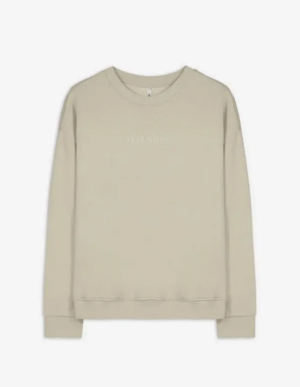 Sweatshirt - Messageprint - grün
