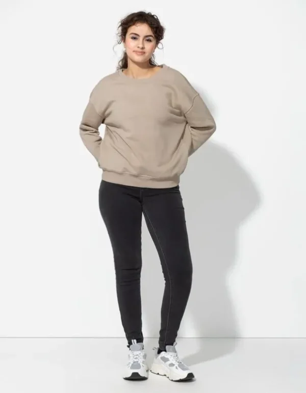 Sweatshirt - Messageprint - grün