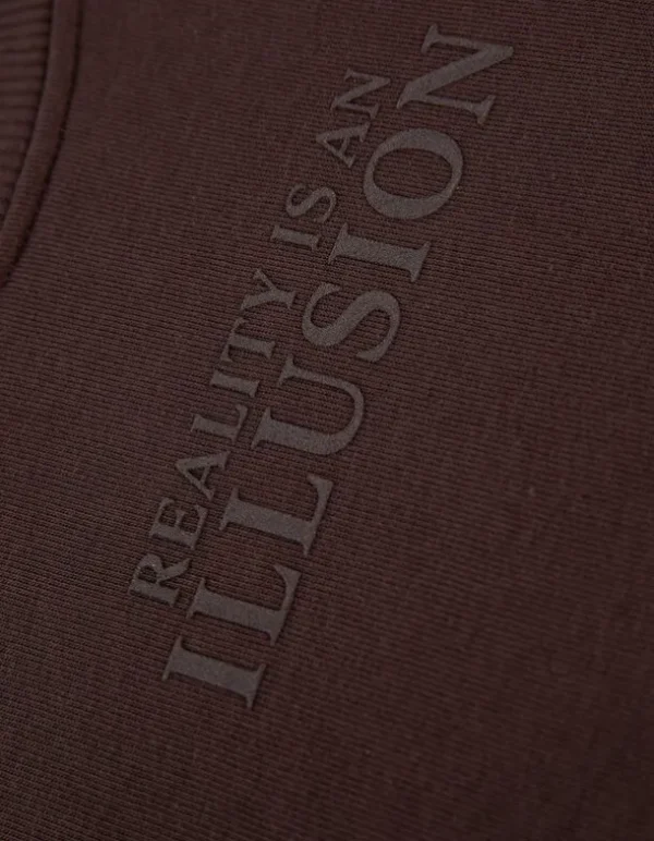 Sweatshirt - Messageprint - braun