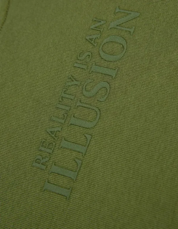 Sweatshirt - Messageprint - grün