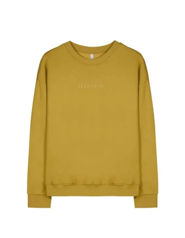 Sweatshirt - Messageprint - grün