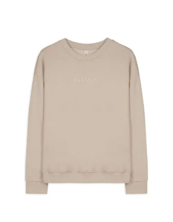 Sweatshirt - Messageprint - grün