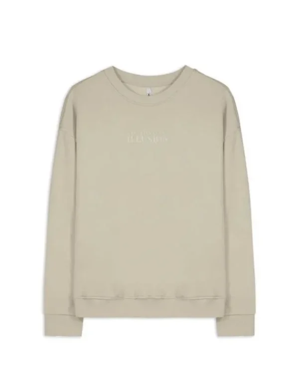 Sweatshirt - Messageprint - grün