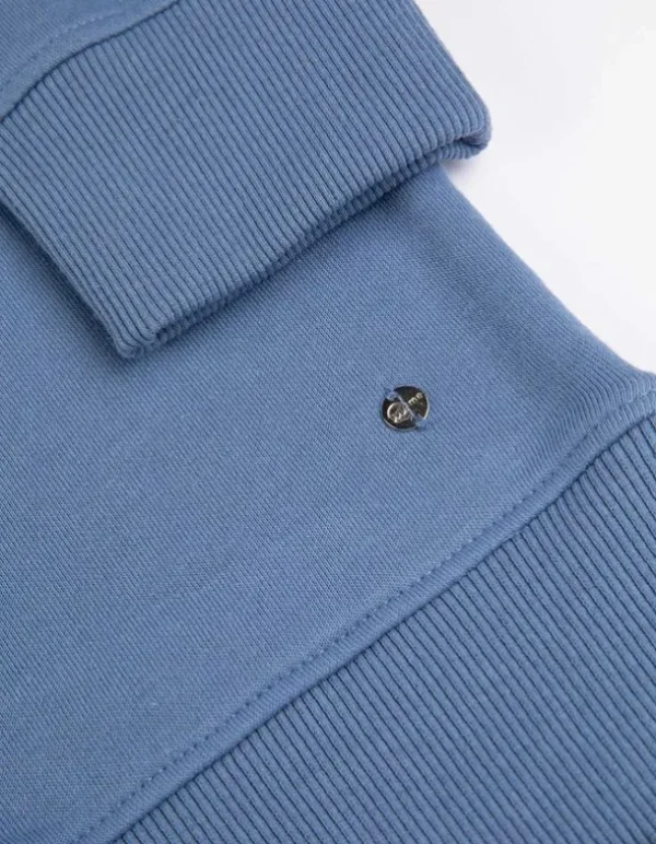 Sweatshirt - Rundhals-Ausschnitt - hellblau